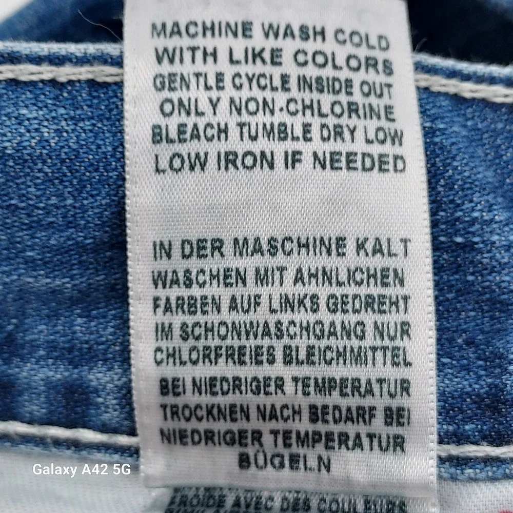 True Religion Skinny‎ Jeans Mens Size 31 Blue Cotton Made in Mexico 31x32